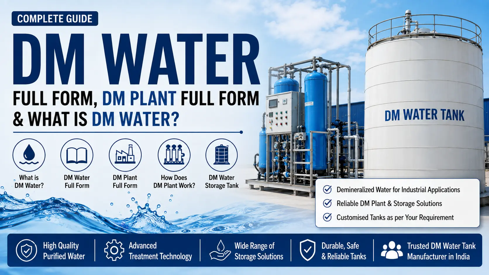 You are currently viewing DM Water Full Form, DM Plant Full Form & What is DM Water?